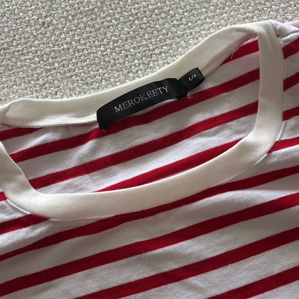 Red & White Striped Long-sleeve - Picture 2 of 3